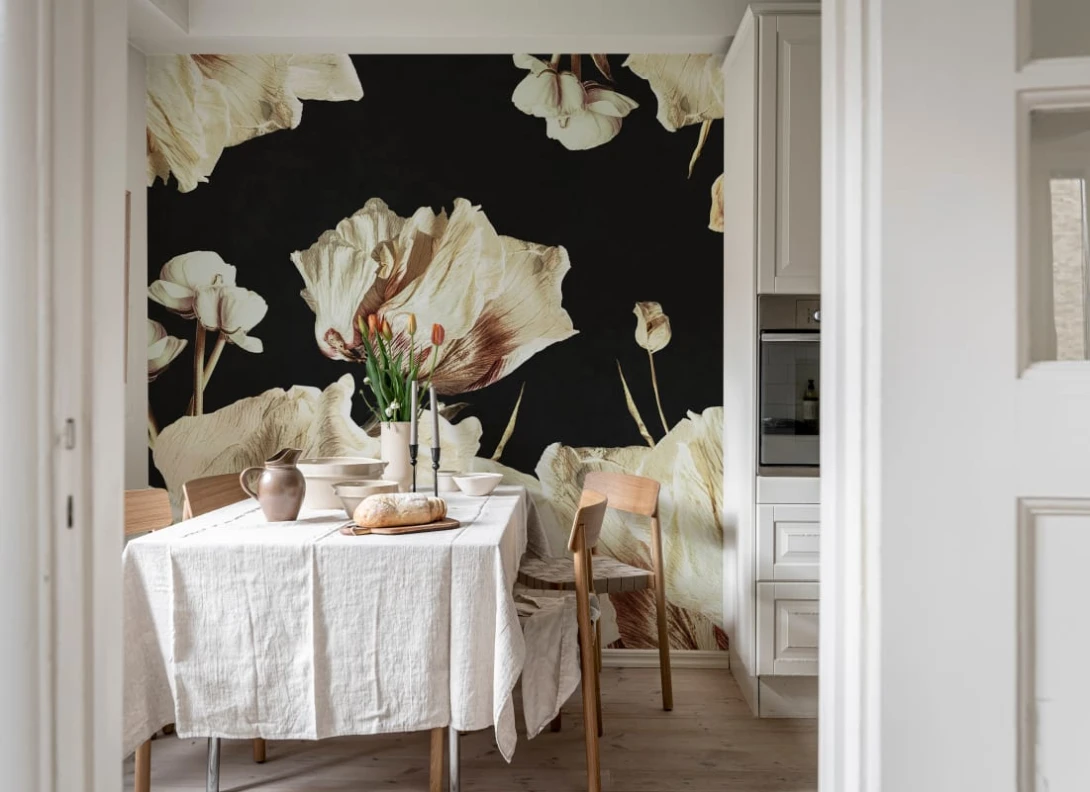 Rebel Walls R20147 Pops Dried Bouquet Dark - mural w kwiaty