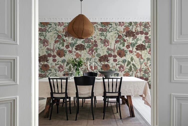 Rebel Walls R20163 Pops Wintergarden White - mural w kwiaty