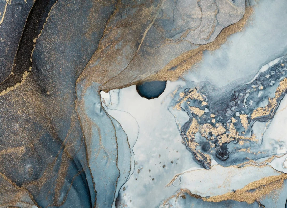 Rebel Walls R20193 Pops Agate Crystal Blue - mural abstrakcyjny inspirowany szlachetnym kamieniem