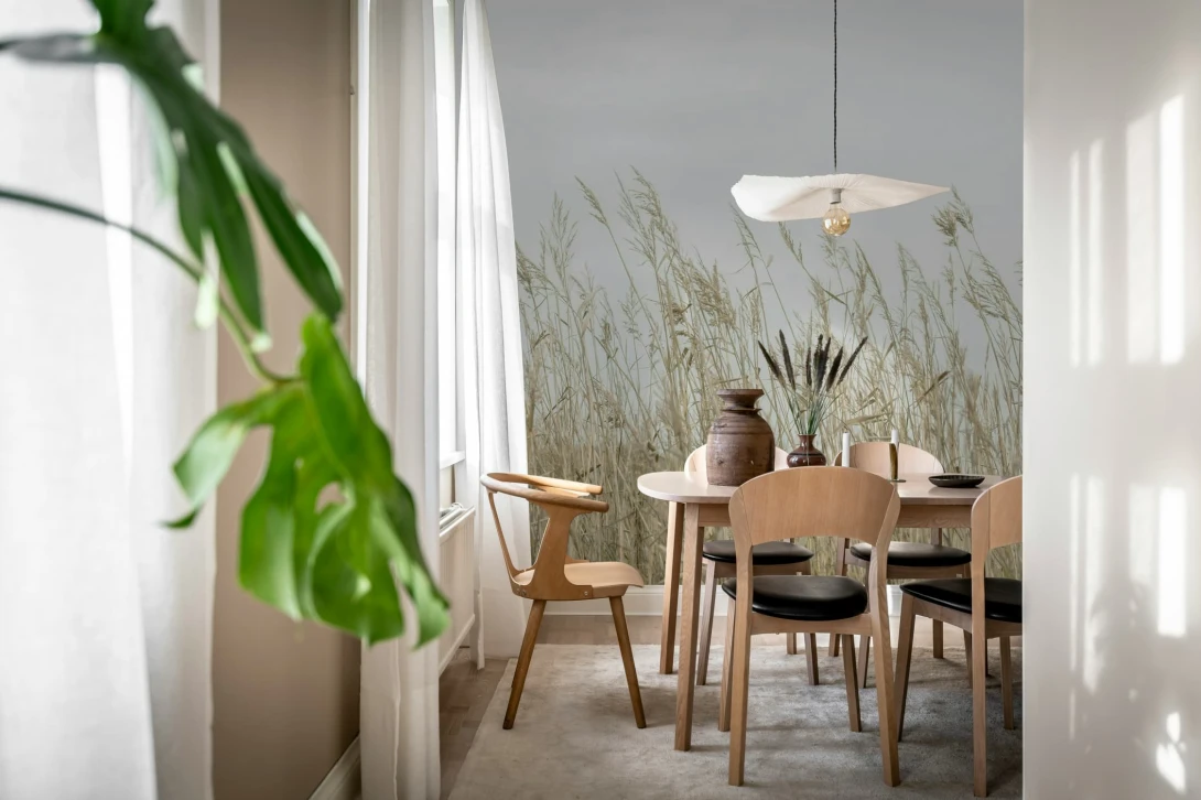 Rebel Walls R20257 Pops Reed Meadow Beige - mural w trzciny
