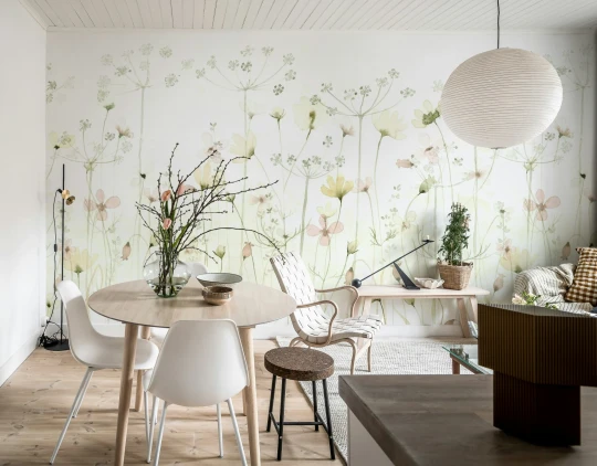 Rebel Walls R20350 Pops Dreamy Meadow Pastel - mural w polne kwiaty