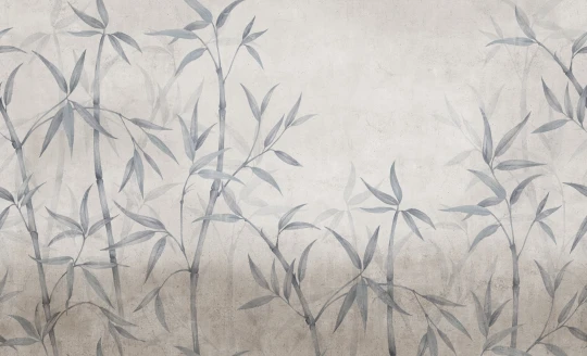 Rebel Walls R20366 Pops Bamboo Horizon Blue - mural w bambusy