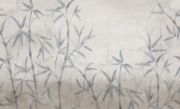 Rebel Walls R20366 Pops Bamboo Horizon Blue - mural w bambusy