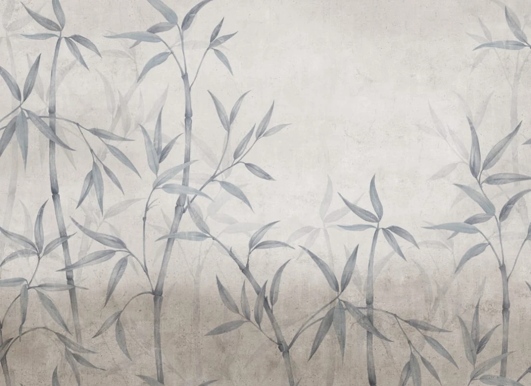 Rebel Walls R20366 Pops Bamboo Horizon Blue - mural w bambusy