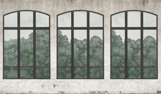 Rebel Walls R20440 Pops Vintage Windows Soft Green - mural w okna