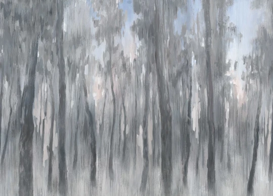 Rebel Walls R20452 Pops Morning Forest Gray - mural w malarski las