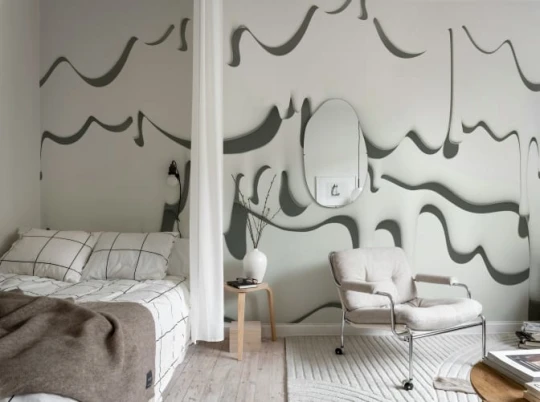 Rebel Walls R20461 Pops Dripping Milky - mural dziecięcy w ściekające krople