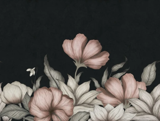 Rebel Walls R20463 Pops Floral Fantasy Pink - mural w kwiaty