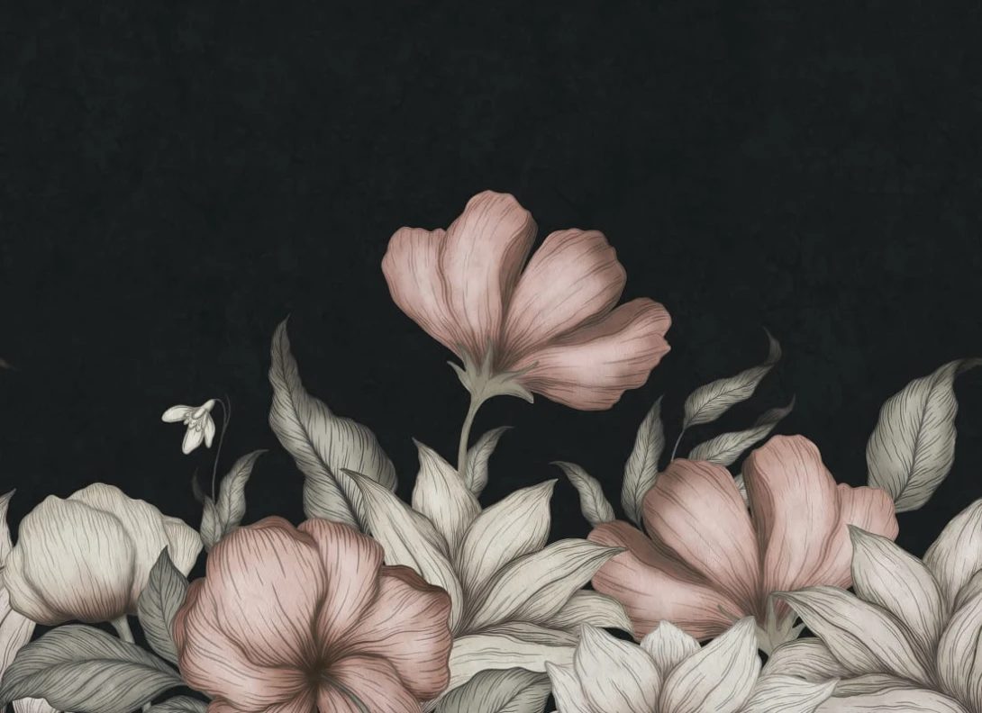 Rebel Walls R20463 Pops Floral Fantasy Pink - mural w kwiaty