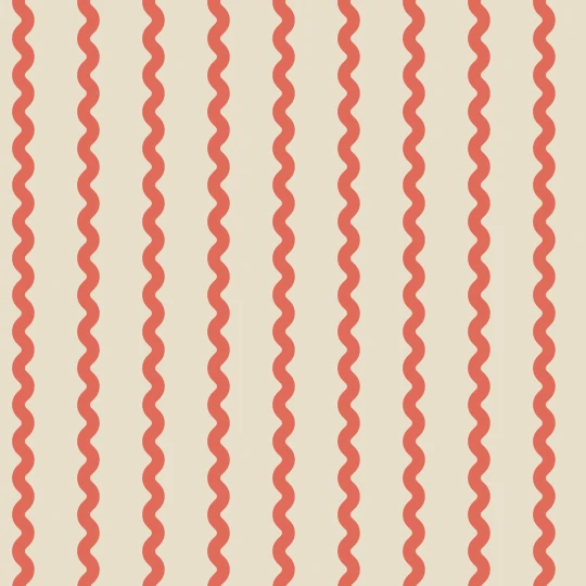 Rebel Walls R20664 Pops Wobbly Stripe Red - mural w falujące pasy