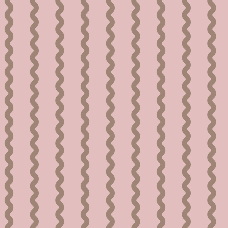 Rebel Walls R20665 Pops Wobbly Stripe Soft Pink - mural w falujące pasy