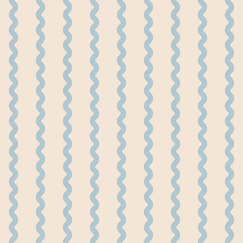 Rebel Walls R20666 Pops Wobbly Stripe Light Blue - mural w falujące pasy