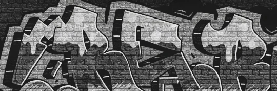 Rebel Walls R20668 Pops Rebel Graffiti Bold Gray - mural w graffiti i cegły