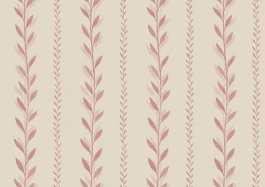 Rebel Walls R20698 Pops Bayleaf Stripe Pink - mural w pasy z liści