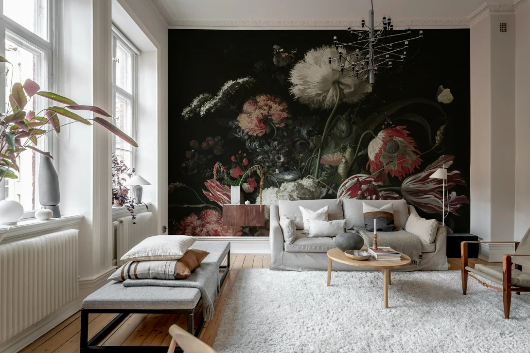 Rebel Walls R20831 Pops Bold Bouquet Pink - mural w bukiet kwiatów