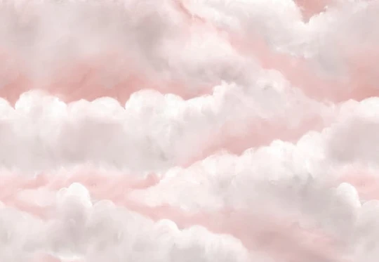 Rebel Walls R20861 Pops Storm Clouds Pink - mural dziecięcy w chmury