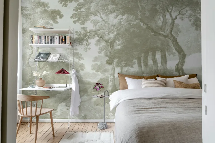 Rebel Walls R20916 Pops The Vintage Grove Beige - mural w drzewa