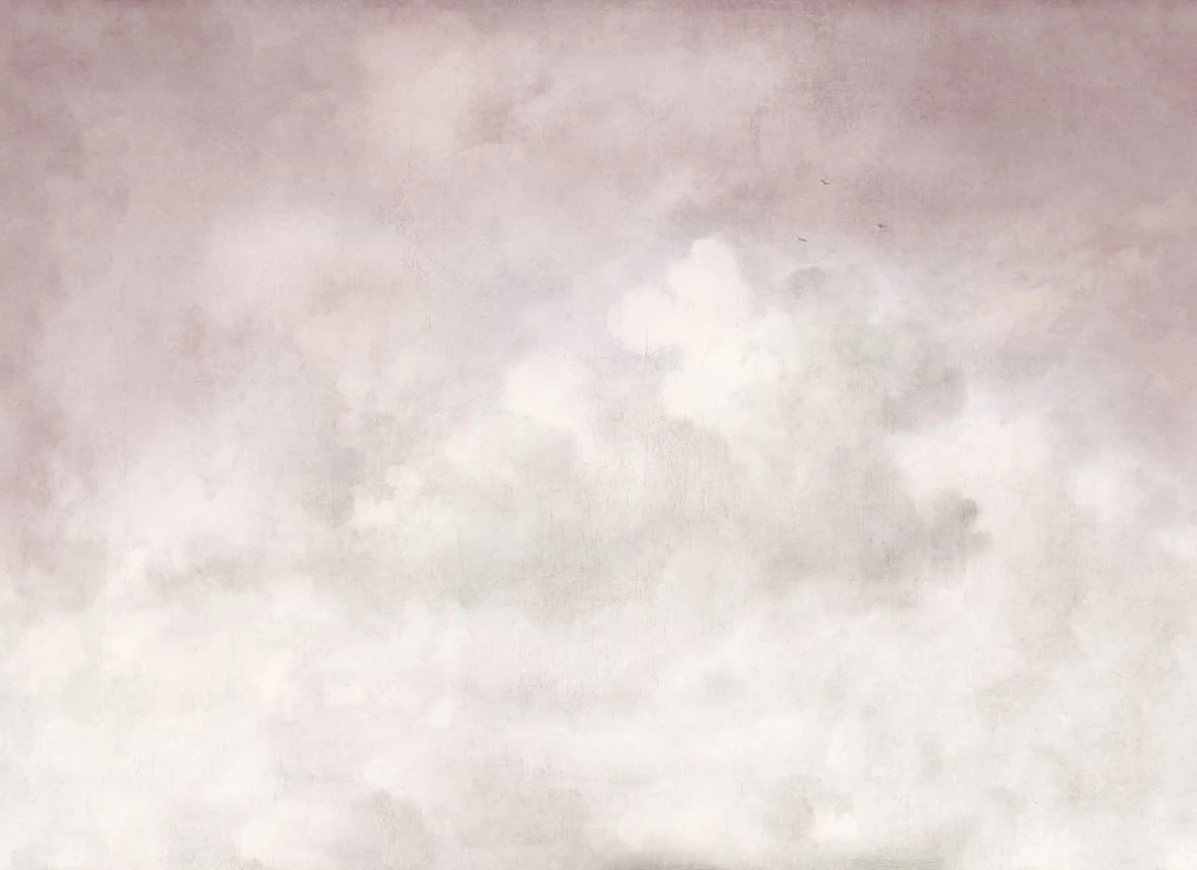 Rebel Walls R20922 Pops Vintage Clouds Pink - mural w chmury