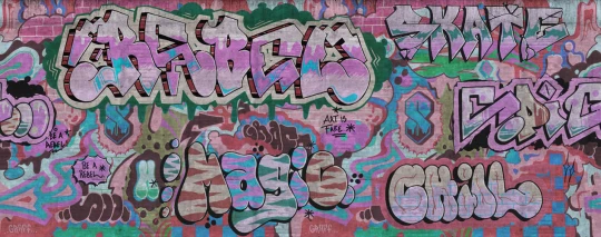 Rebel Walls R21019 Pops Graffiti Pastel - mural w graffiti