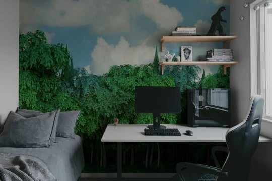 Rebel Walls R21083 Pops Gaming Woods Summer - mural w las