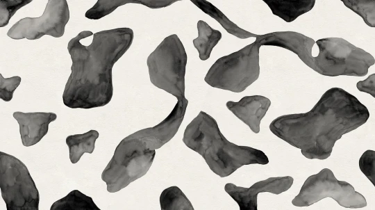 Rebel Walls R21160 Pops Abstract Motifs Black & White - mural w abstrakcyjne plamy