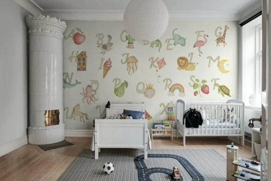 Rebel Walls R21161 Pops Learning ABC English - mural dziecięcy w alfabet