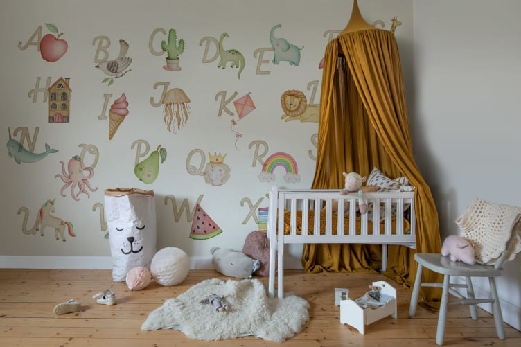 Rebel Walls R21161 Pops Learning ABC English - mural dziecięcy w alfabet