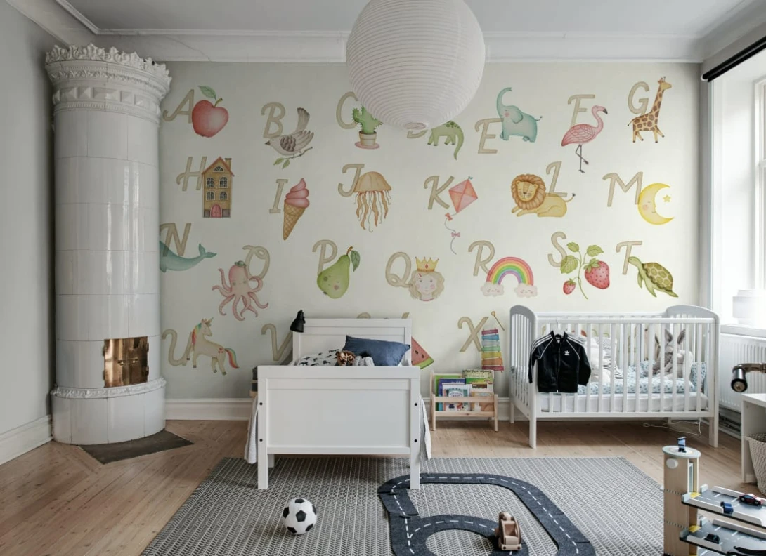 Rebel Walls R21161 Pops Learning ABC English - mural dziecięcy w alfabet