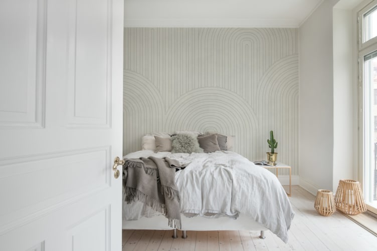 Rebel Walls R21165 Pops Clay Hills Beige - mural w łuki
