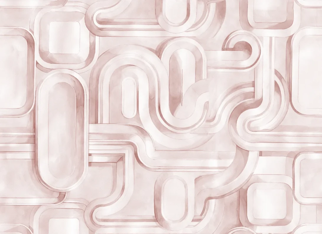 Rebel Walls R21177 Pops Abstract Path Pink - mural abstrakcyjny