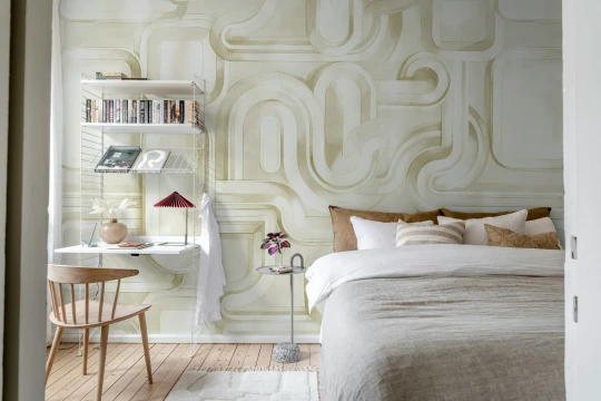 Rebel Walls R21178 Pops Abstract Path Beige - mural abstrakcyjny