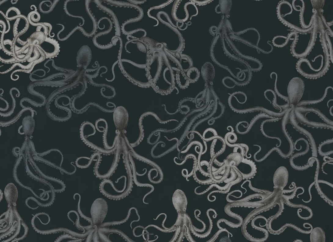 Rebel Walls R21375 Pops Octopus Dark - mural w ośmiornice