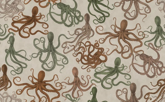 Rebel Walls R21376 Pops Octopus Multi - mural w ośmiornice
