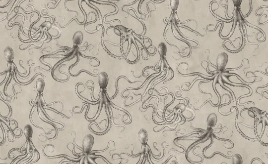 Rebel Walls R21377 Pops Octopus Beige - mural w ośmiornice