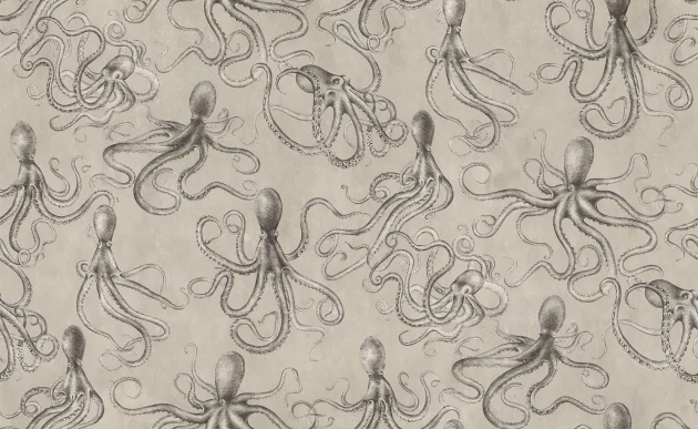 Rebel Walls R21377 Pops Octopus Beige - mural w ośmiornice