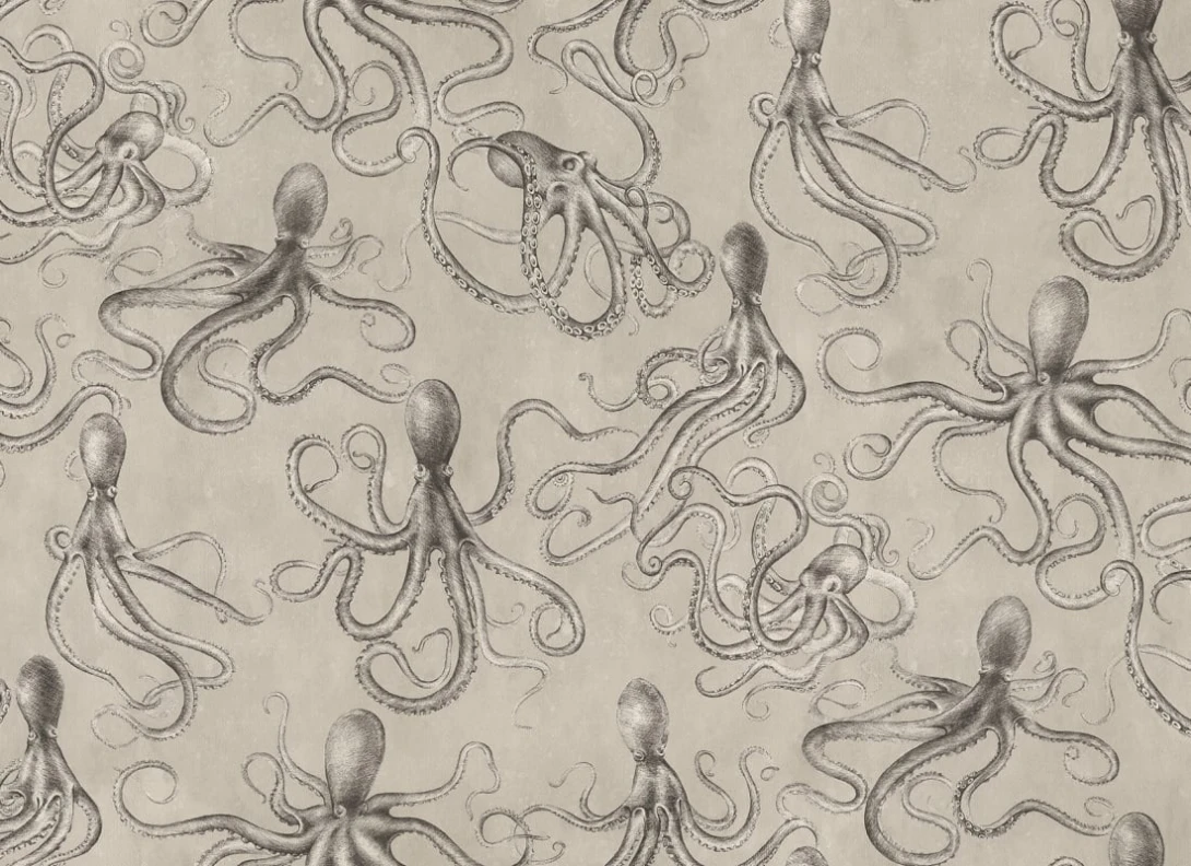 Rebel Walls R21377 Pops Octopus Beige - mural w ośmiornice