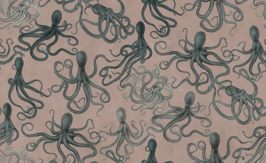 Rebel Walls R21378 Pops Octopus Pink - mural w ośmiornice