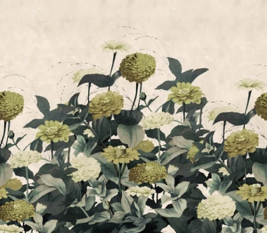Rebel Walls R21417 Pops Vintage Meadow Yellow - mural w kwiaty