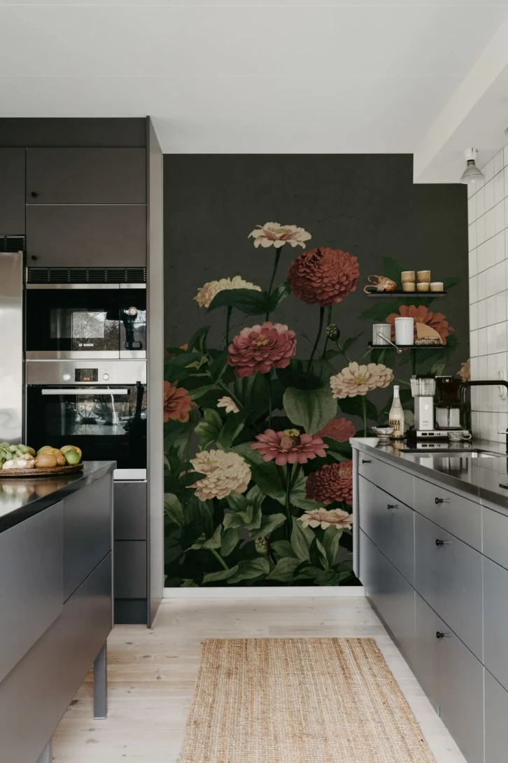 Rebel Walls R21418 Pops Vintage Meadow Dark - mural w kwiaty