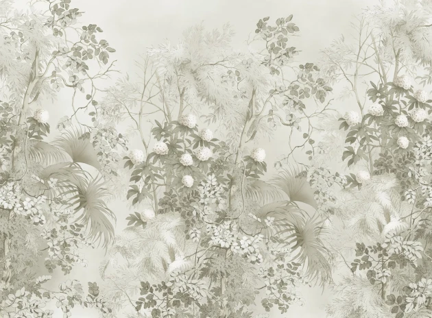Rebel Walls R21422 Pops Tropical Bush Beige - mural w tropikalne rośliny