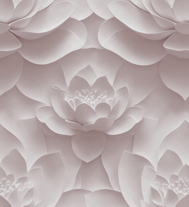 Rebel Walls R21514 Pops Lotus Dream Pink - mural w kwiaty lotosu 3D