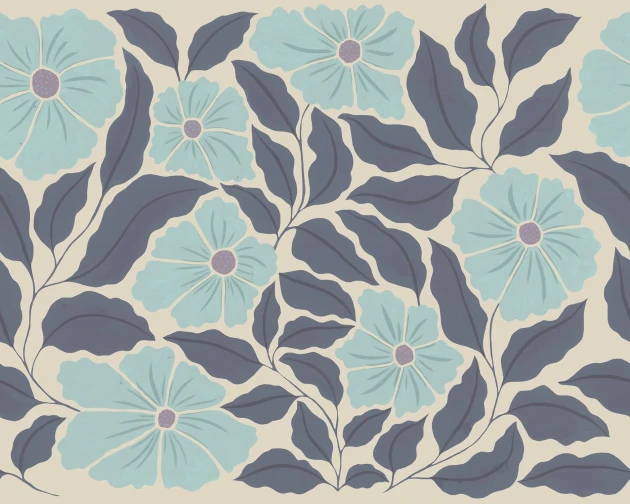 Rebel Walls R21789 Pops Bold Abstract Flower Blue - mural w kwiaty