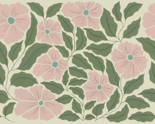 Rebel Walls R21790 Pops Bold Abstract Flower Pink - mural w kwiaty