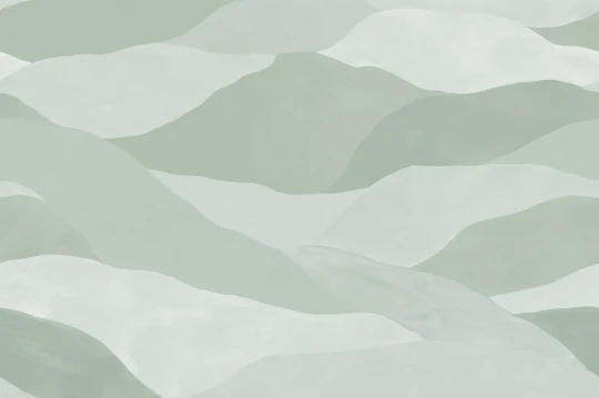 Rebel Walls R21879 Pops Misty Peaks Light Green - mural w abstrakcyjne góry