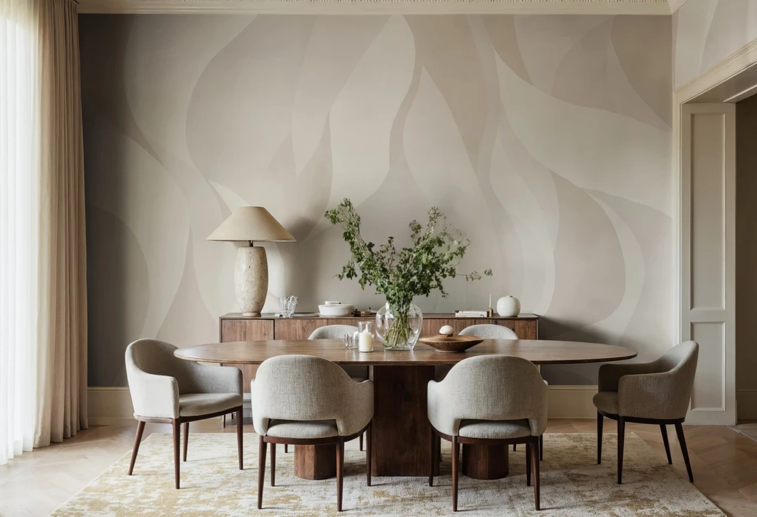 Rebel Walls R21906 Pops Velvet Flames Beige - mural w abstrakcyjne płomienie