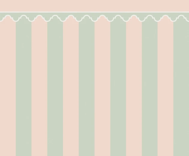 Rebel Walls R22082 Pops Stripe Chateau Pastel - mural w pasy z fryzem