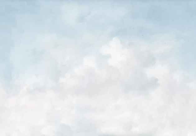 Rebel Walls R22100 Pops Vintage Clouds Cloud Dancer - mural w chmury
