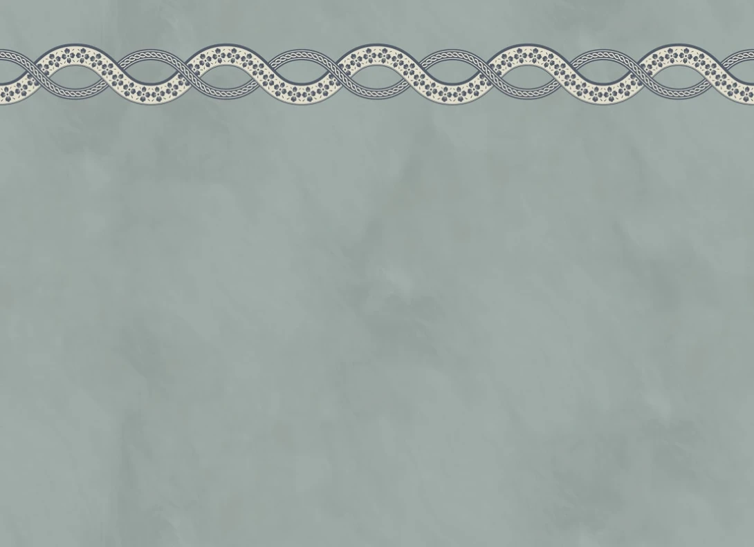 Rebel Walls R22144 Pops Ivory Braid Blue - mural z plecionym ornamentem