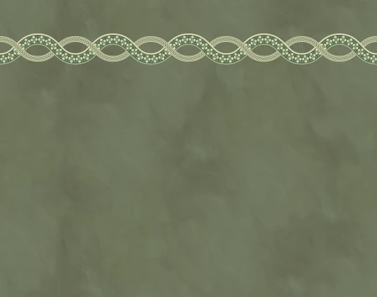 Rebel Walls R22146 Pops Ivory Braid Green - mural z plecionym ornamentem