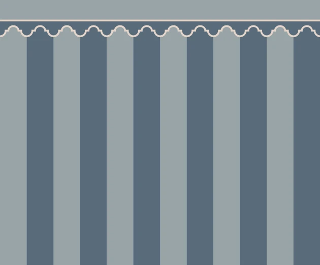 Rebel Walls R22161 Pops Stripe Chateau Blue - mural w pasy z fryzem